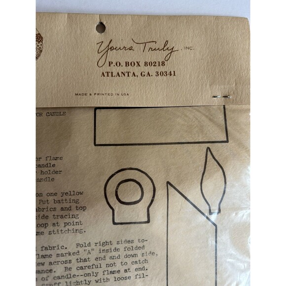 Three Candles Ornament Kit Made in USA  by Yours Truly New - Picture 7 of 8
